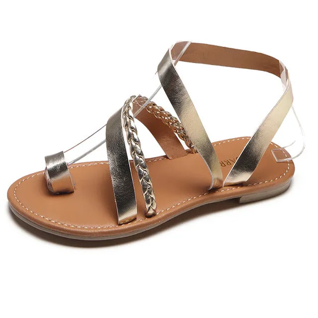 Gladiator Unique Strap Style Flat Sandal