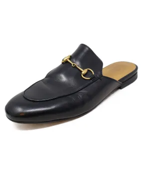 Gucci Black Leather Mules sz 8