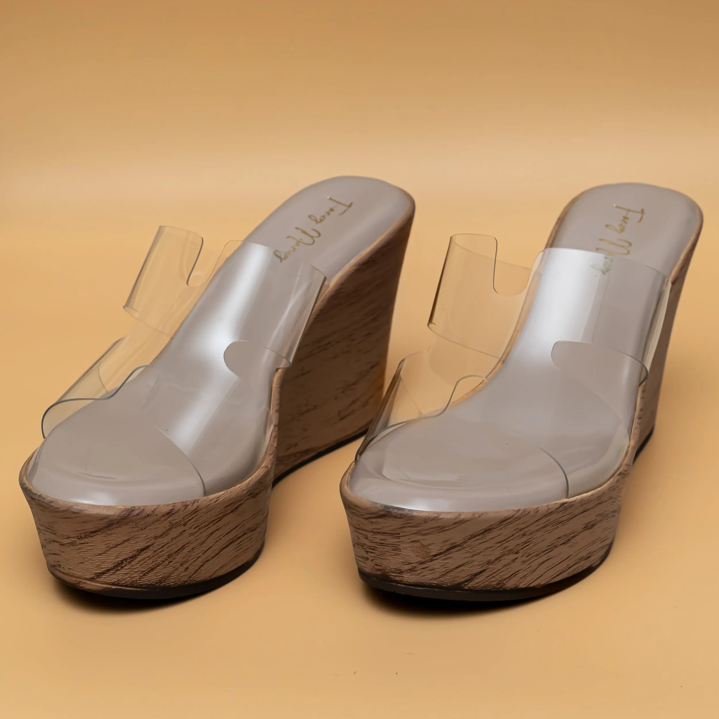 H Style Transy Wedges - Beige