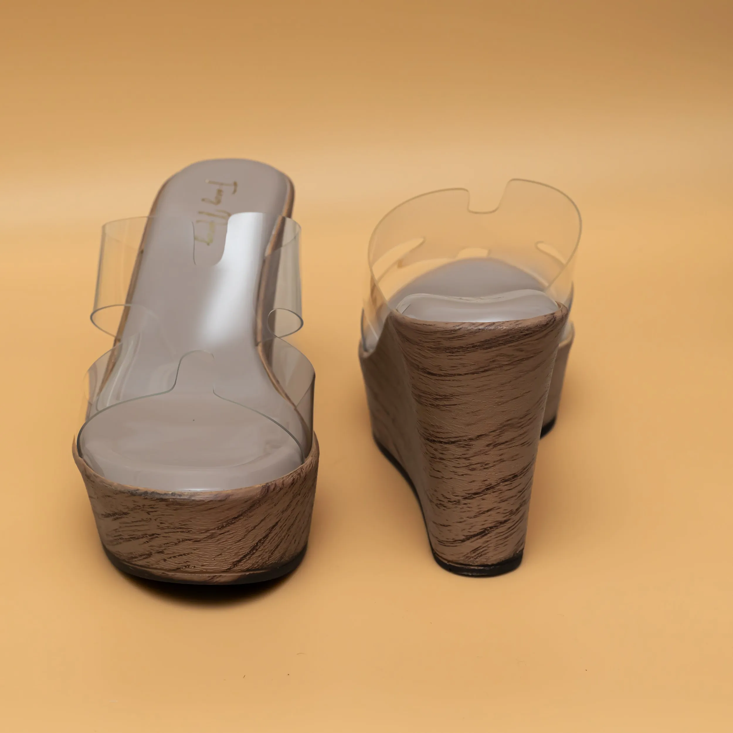 H Style Transy Wedges - Beige