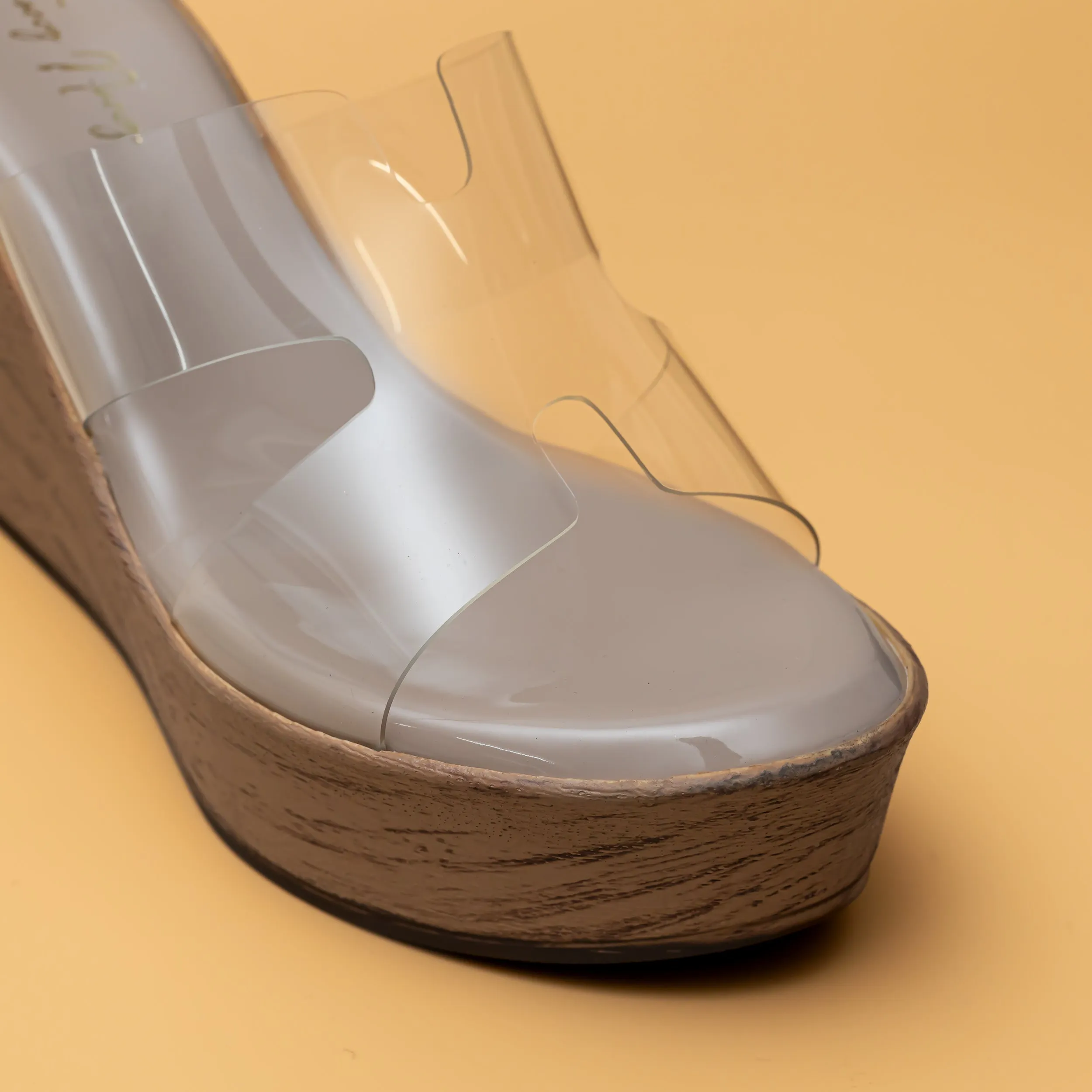H Style Transy Wedges - Beige