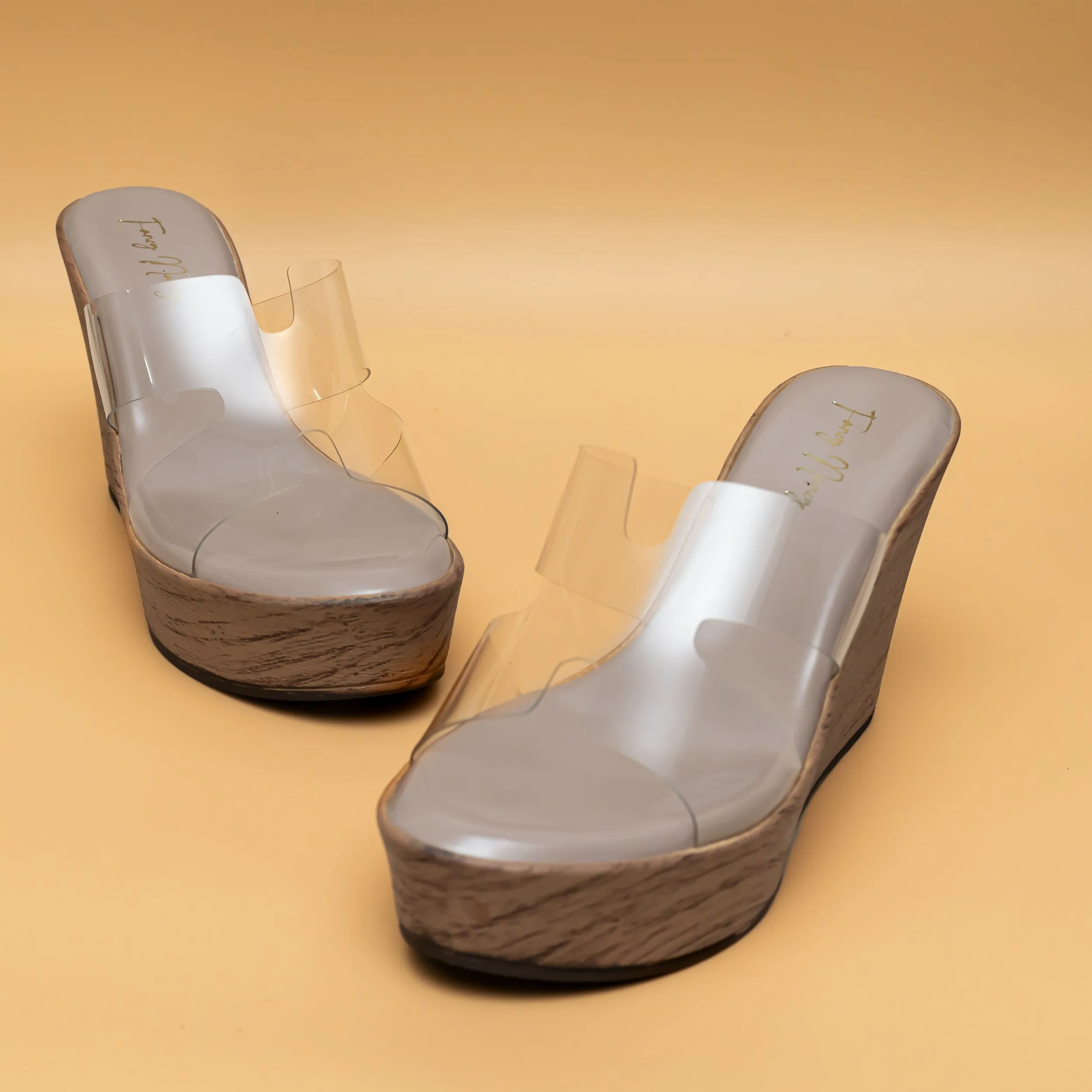 H Style Transy Wedges - Beige