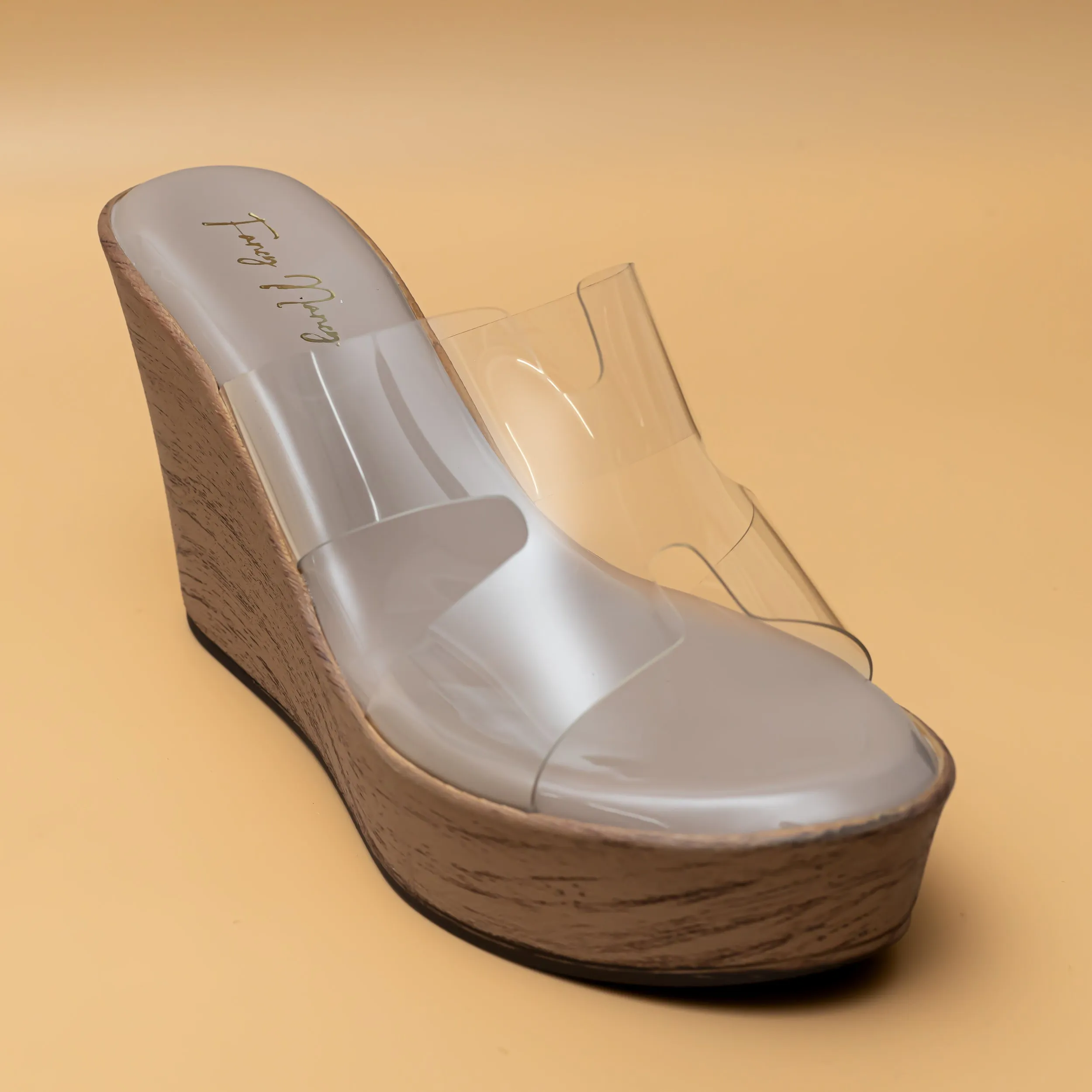 H Style Transy Wedges - Beige