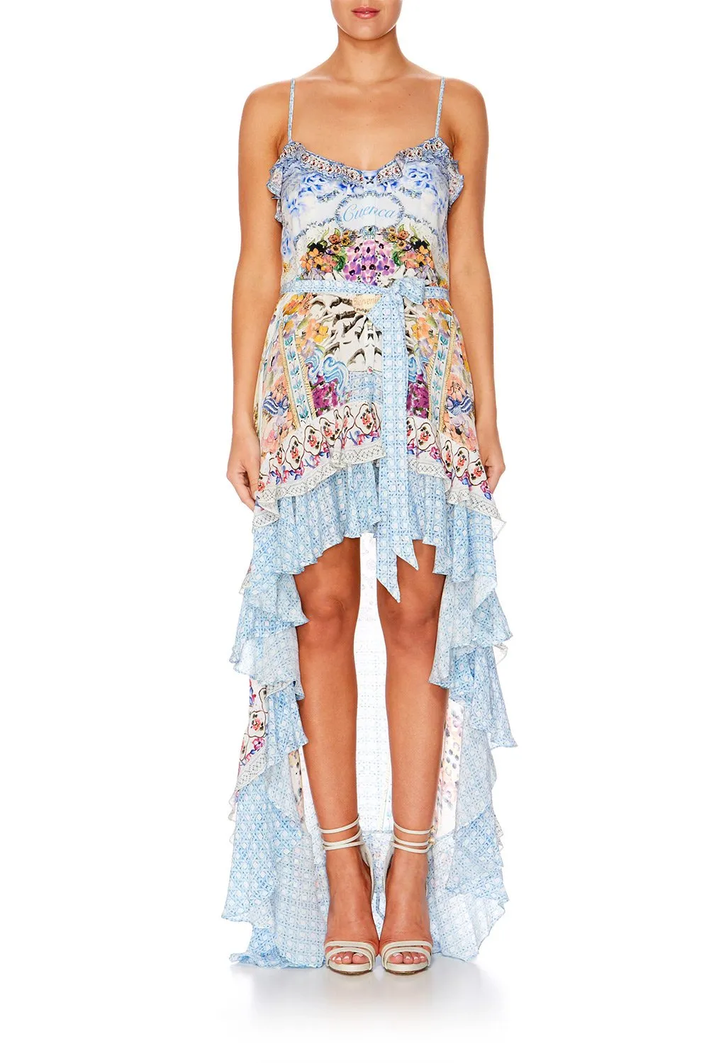 HIGH LOW BUTTON DOWN DRESS GIRL NEXT DOOR