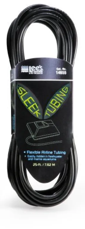 Lee's Sleek Black Airline Tubing - 25 ft