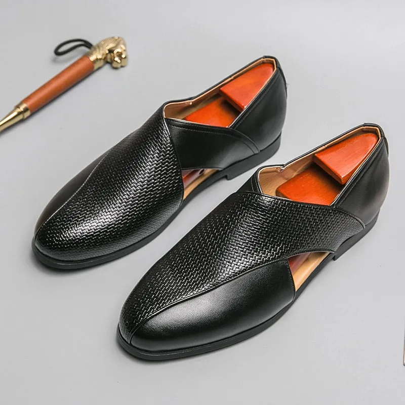 Loafers for Men Business Slip-On Men's Formal Shoes Size 38-47