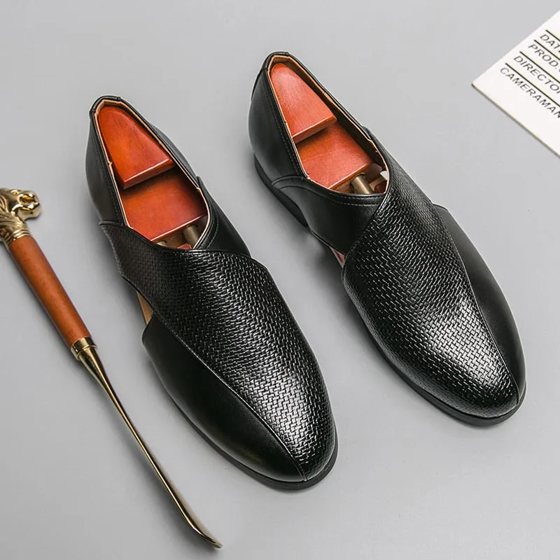 Loafers for Men Business Slip-On Men's Formal Shoes Size 38-47