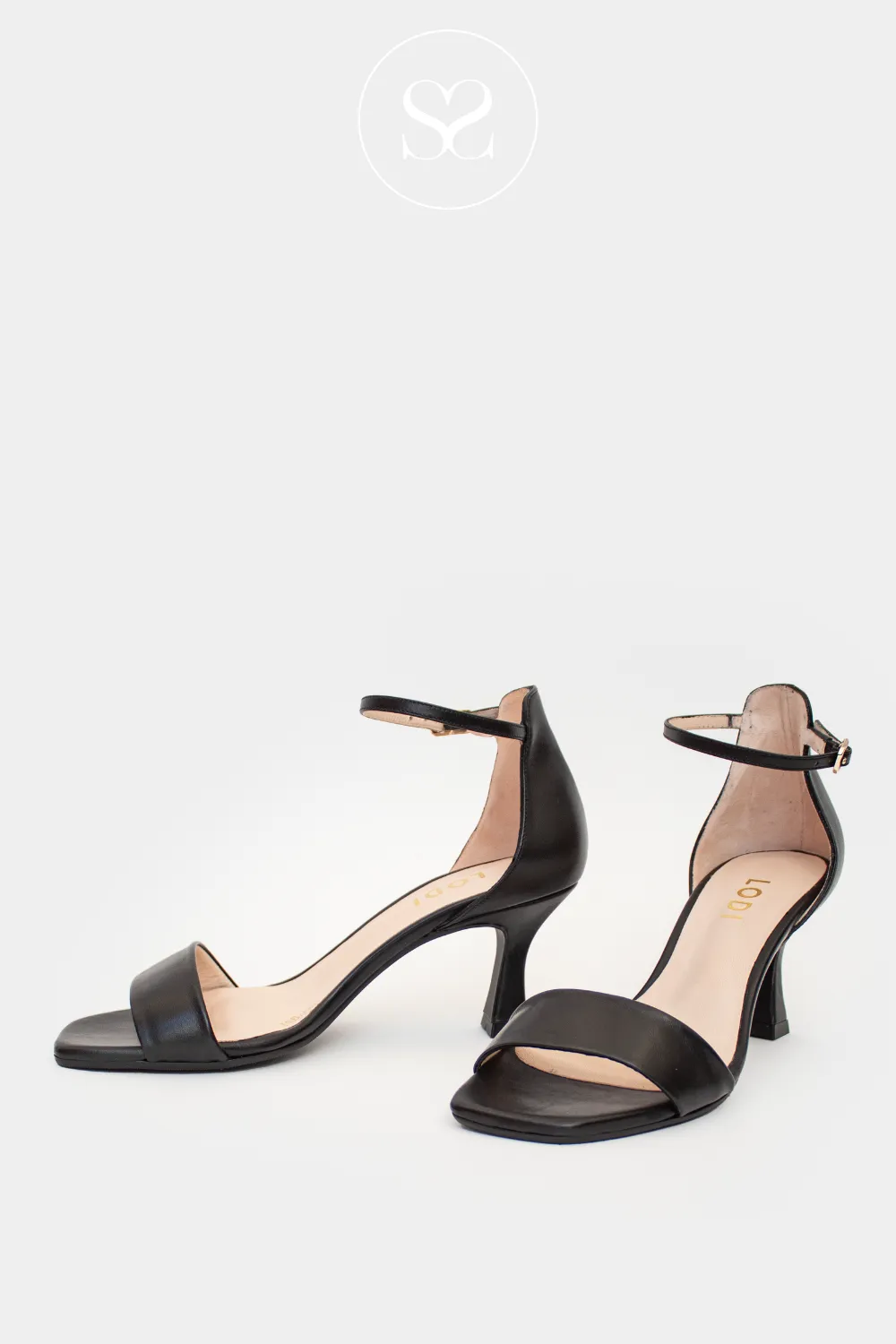 LODI LISCO BLACK HEELED SANDAL