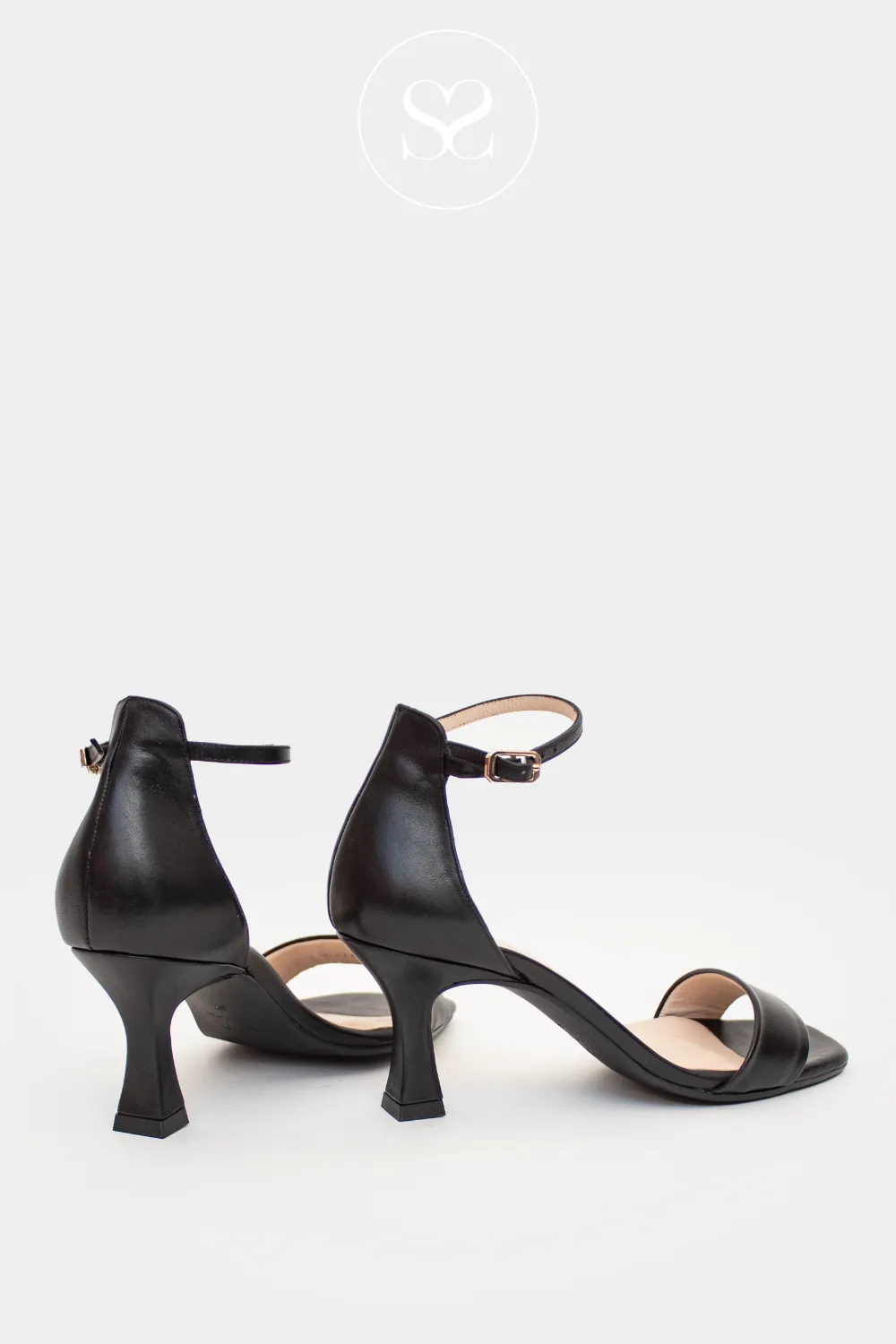 LODI LISCO BLACK HEELED SANDAL