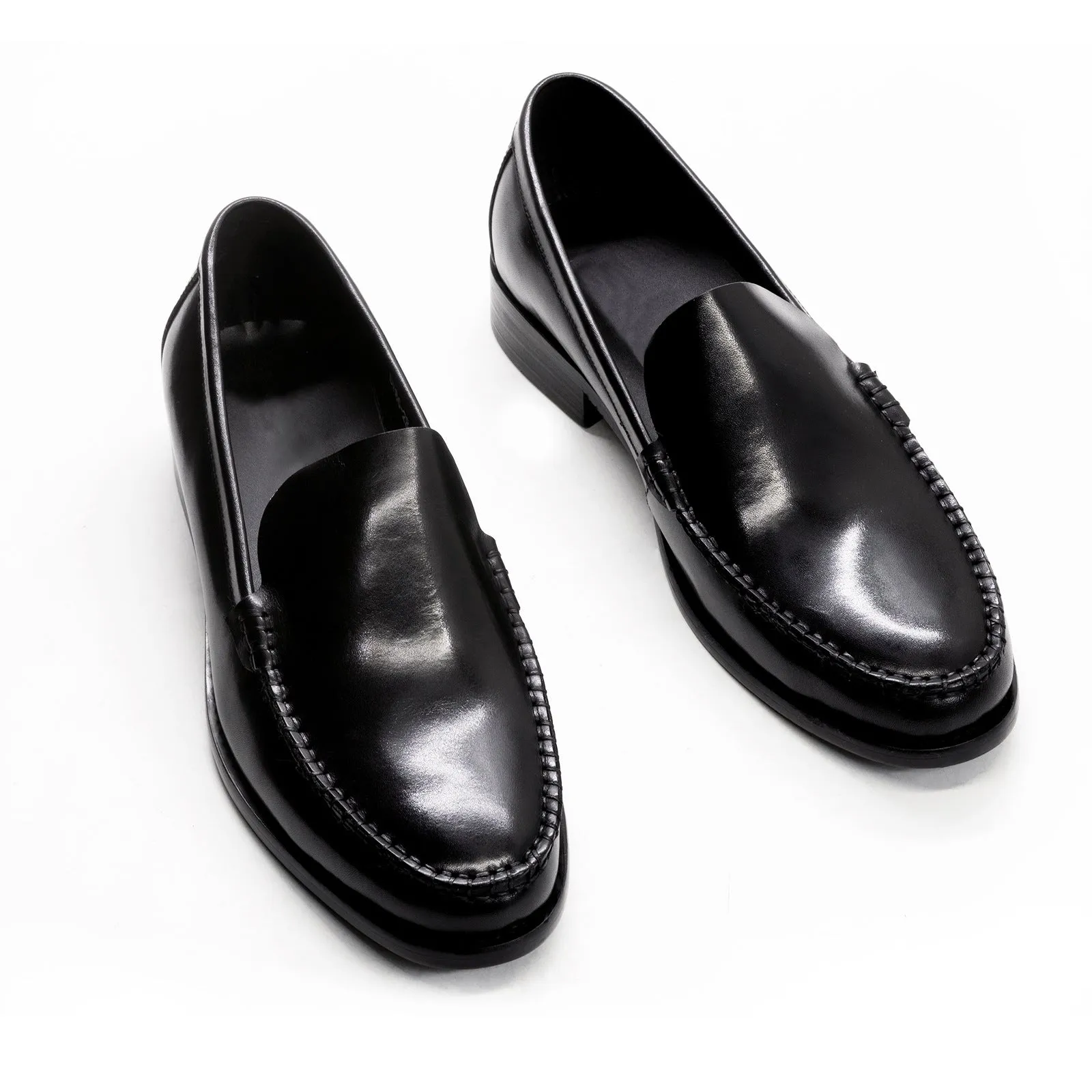 Men's Leather Shoes Leather Custom New Slip-on Leather Shoes Men Gentleman Business Casual Loafers Office Simplicity