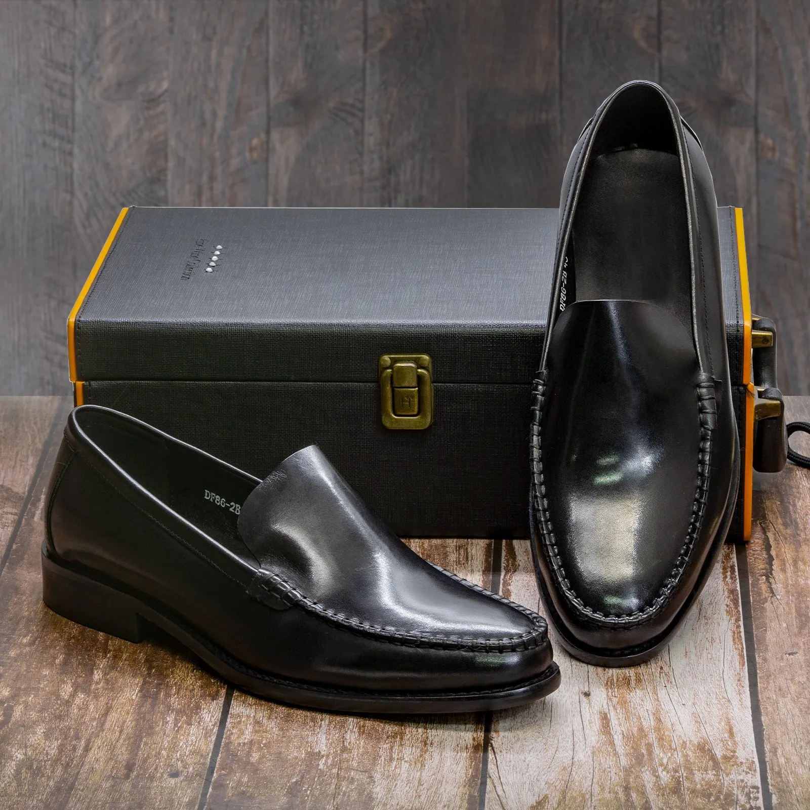 Men's Leather Shoes Leather Custom New Slip-on Leather Shoes Men Gentleman Business Casual Loafers Office Simplicity