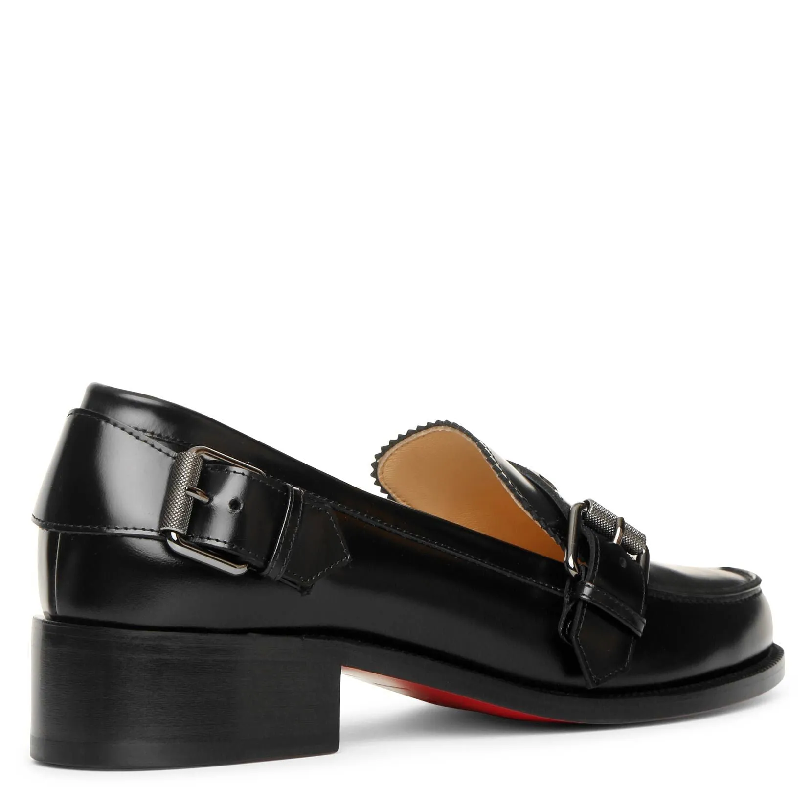 Monmoc Donna flat black loafer