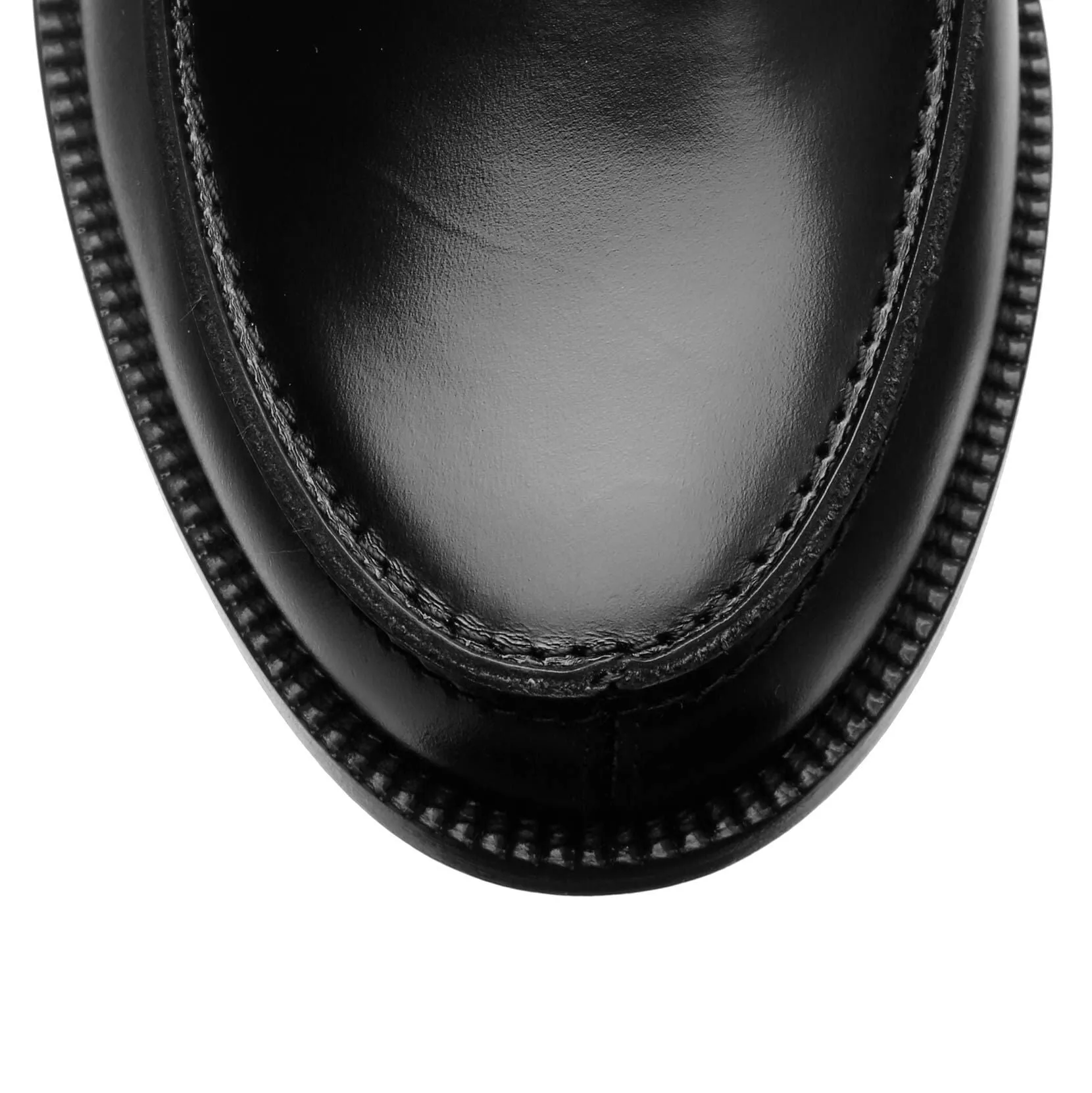 Monmoc Donna flat black loafer