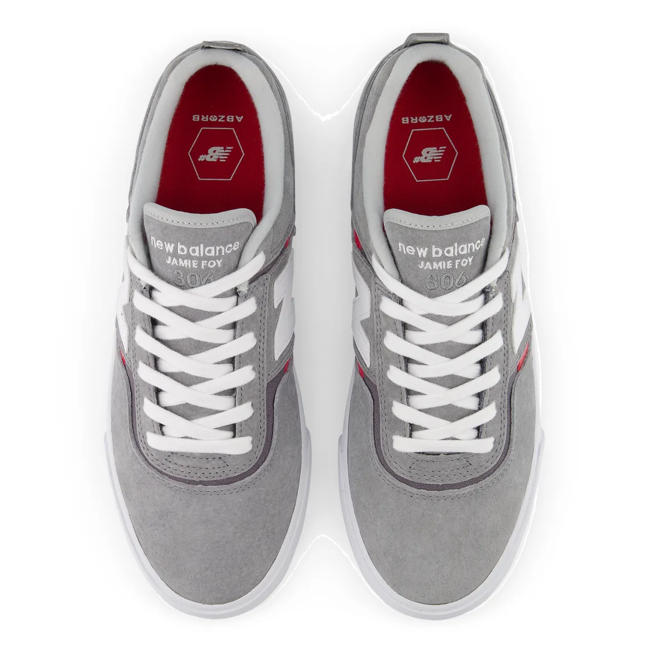 New Balance Numeric Men's Jamie Foy 306 Grey White Shoes