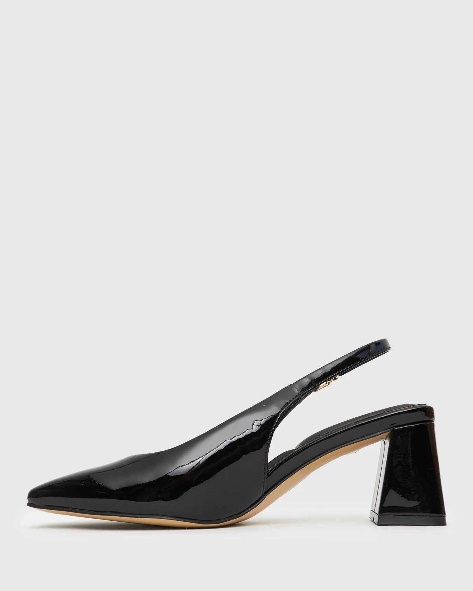 OLLIE Square Toe Leather Pumps