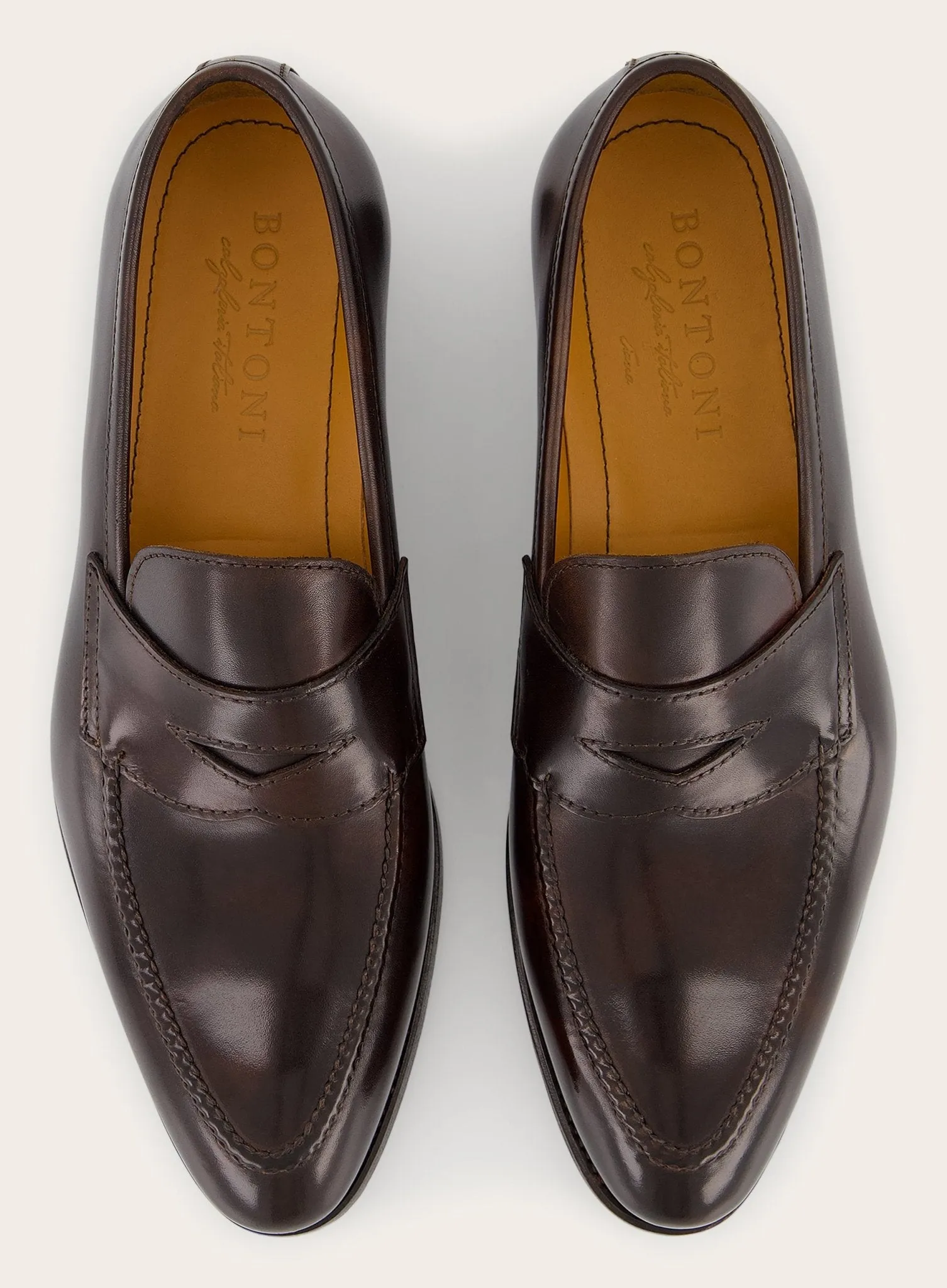 Principe penny loafers van leer