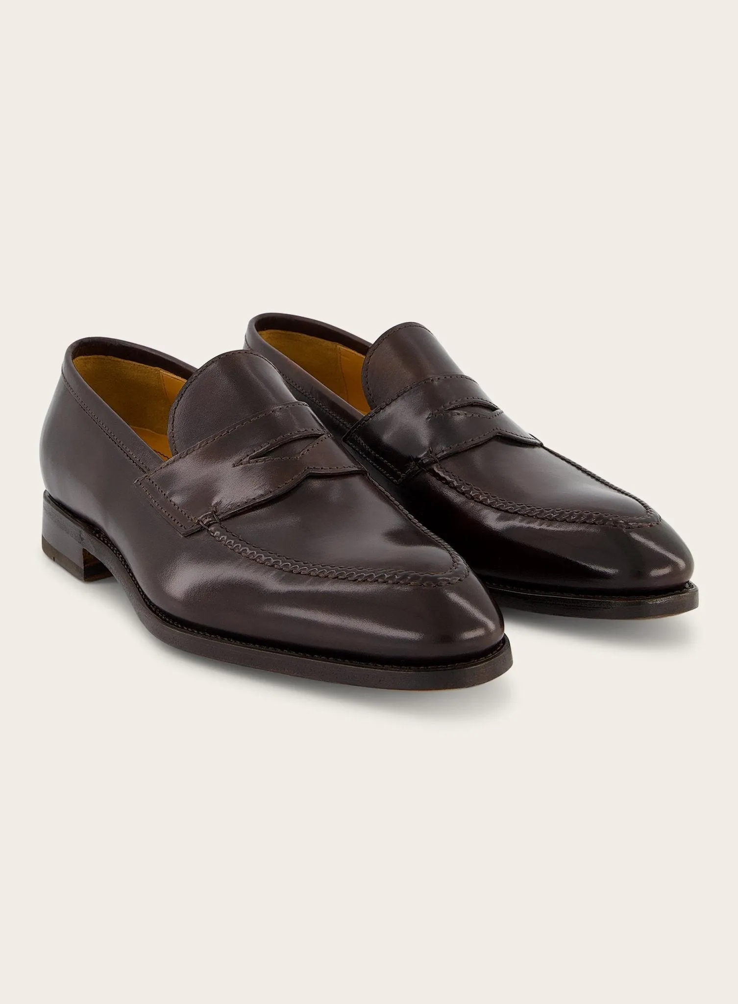 Principe penny loafers van leer