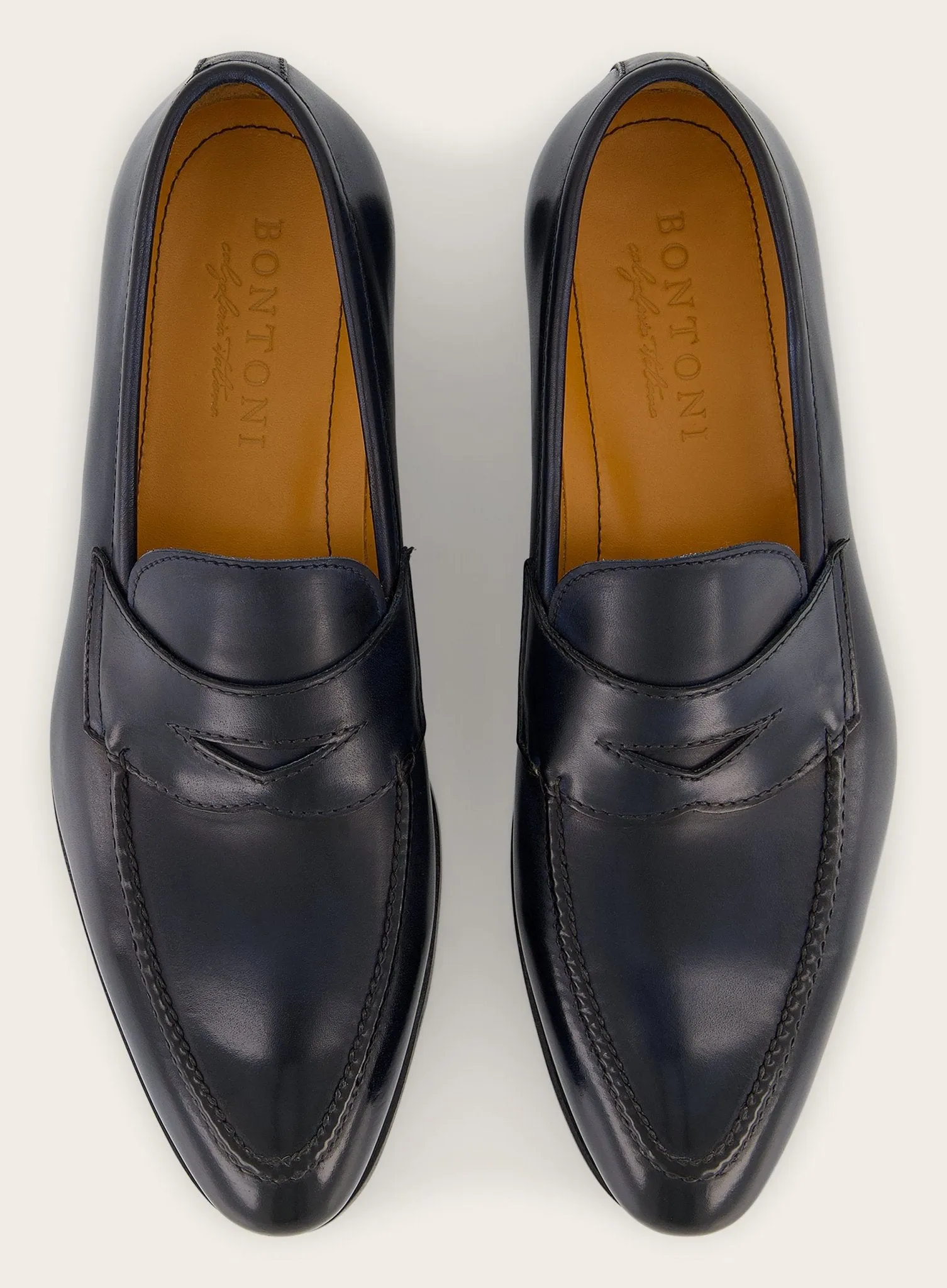 Principe penny loafers van leer