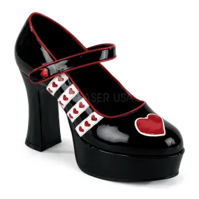 Queen of Hearts Platform Heels