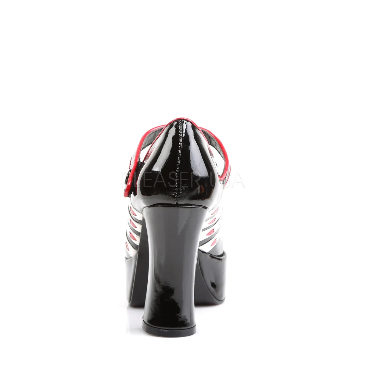 Queen of Hearts Platform Heels