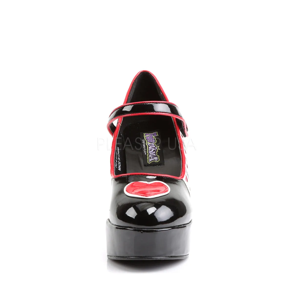 Queen of Hearts Platform Heels