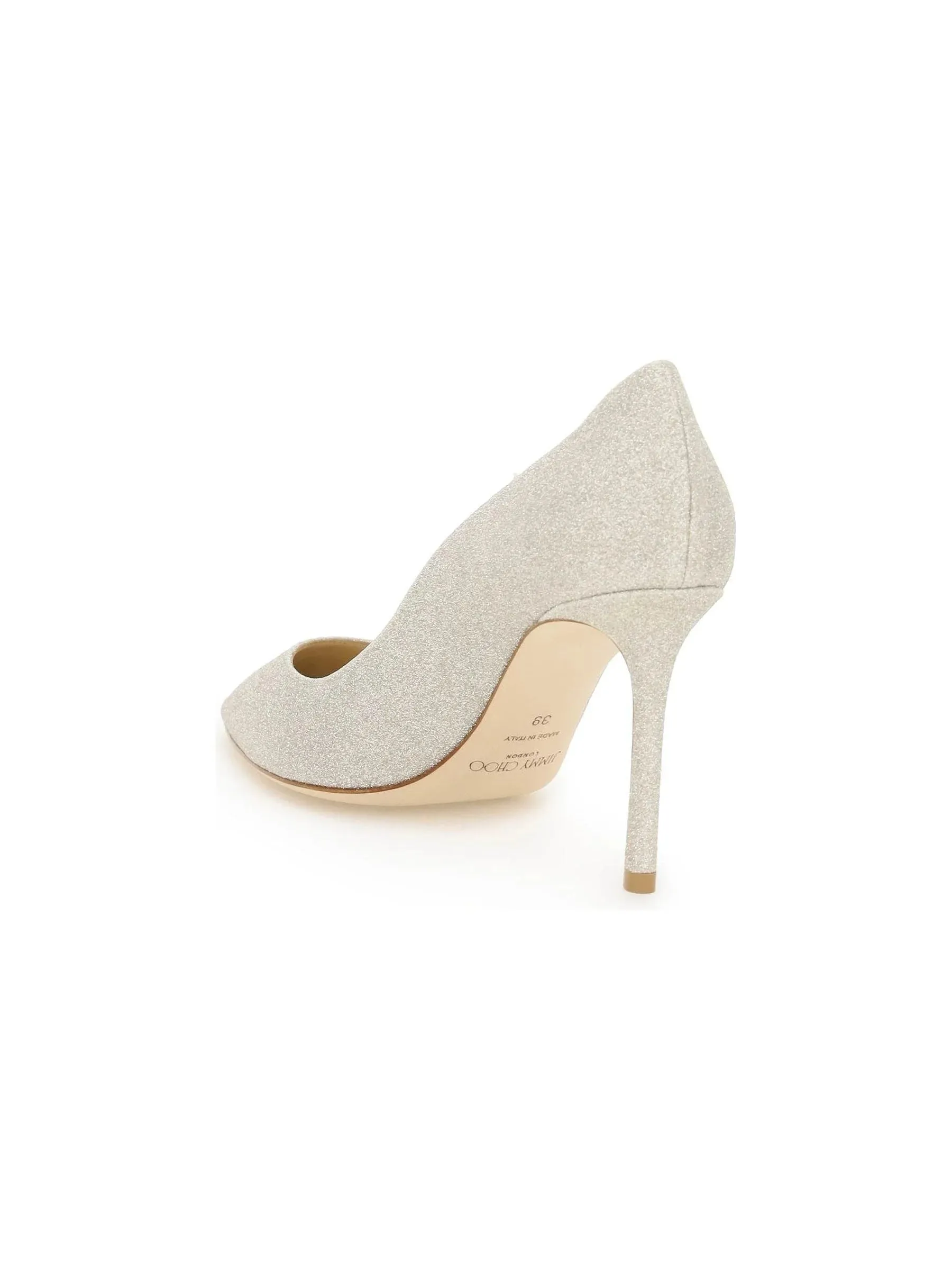Romy 85 Glitter Leather Pumps