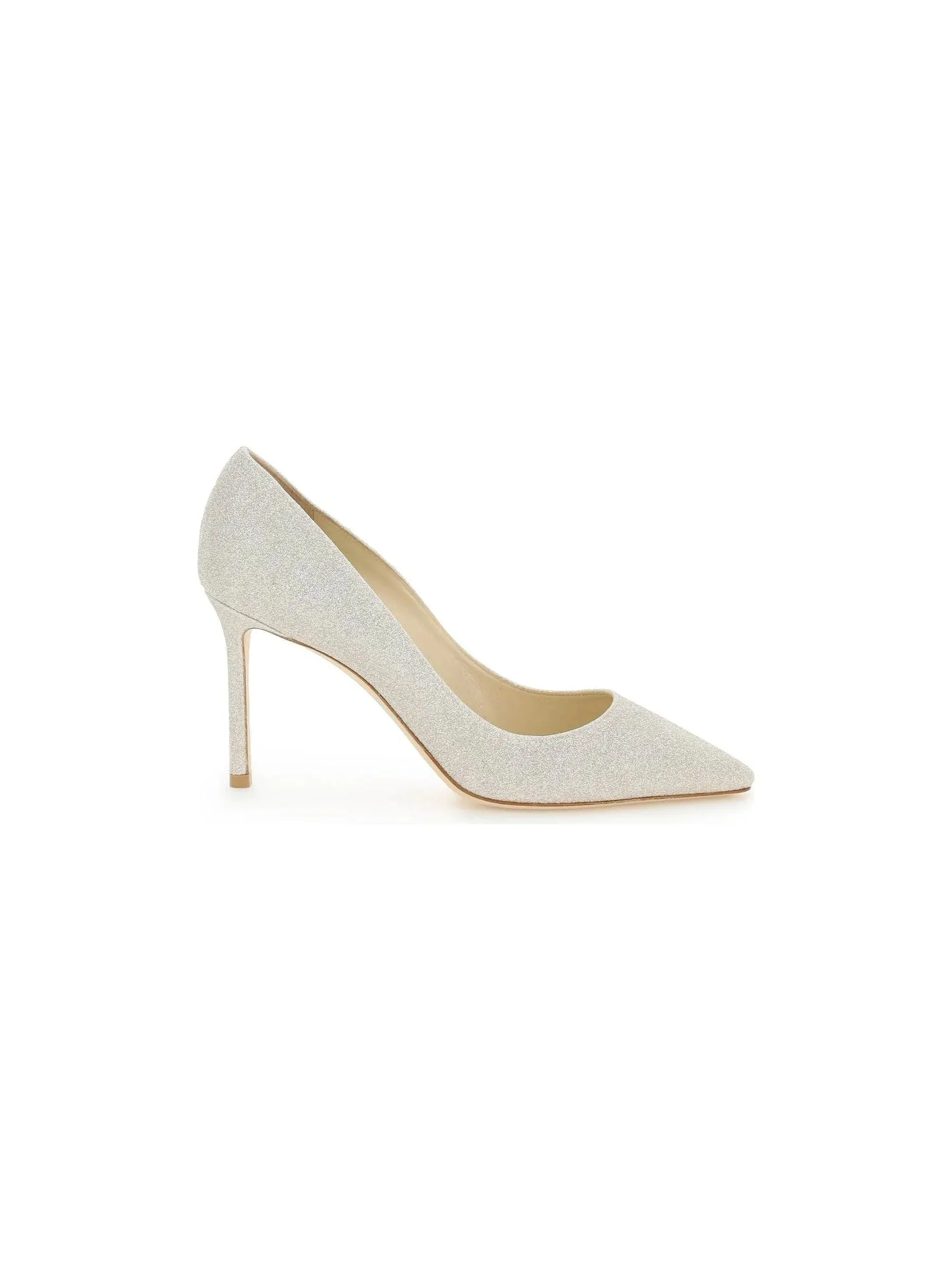 Romy 85 Glitter Leather Pumps