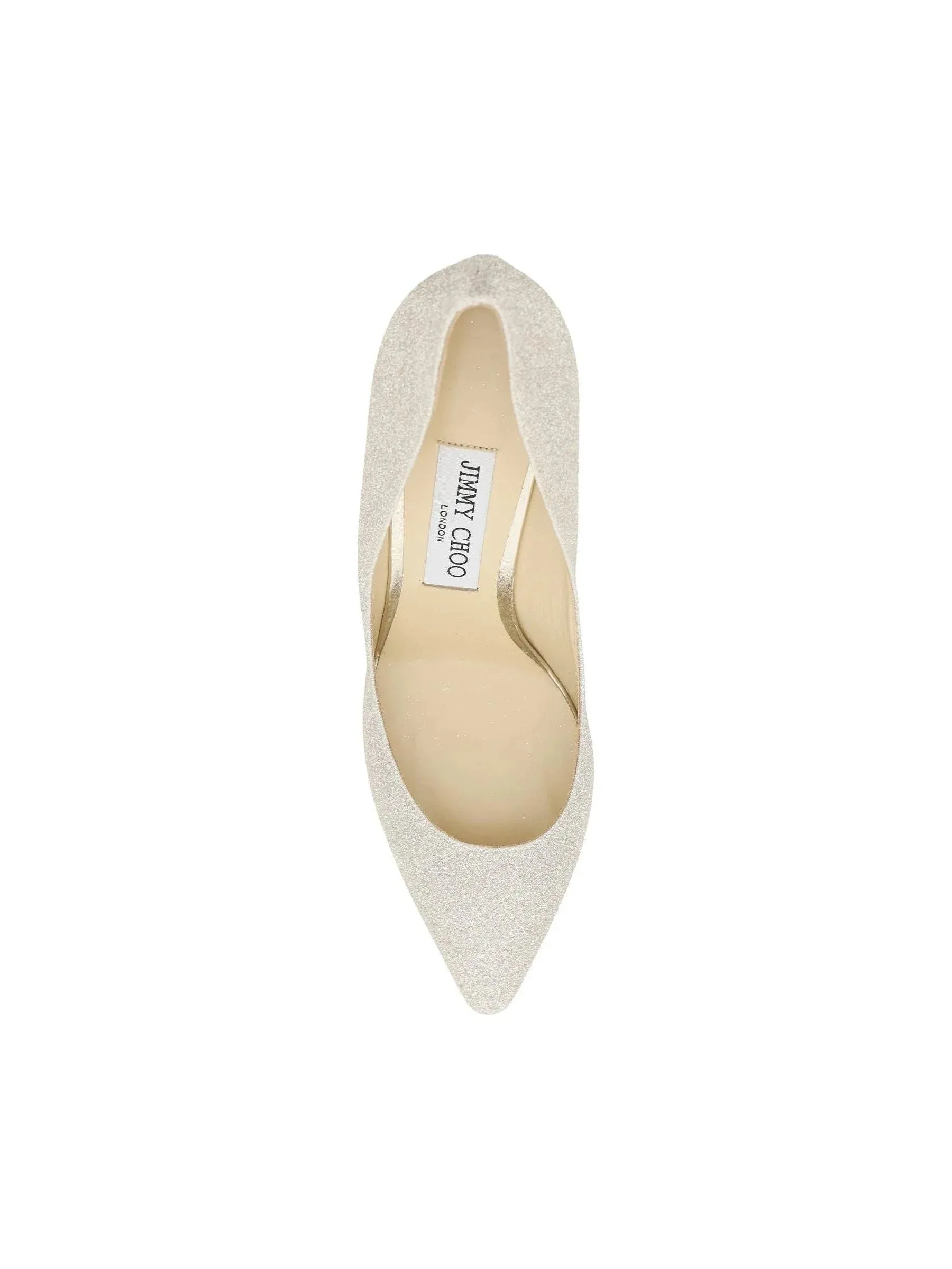 Romy 85 Glitter Leather Pumps