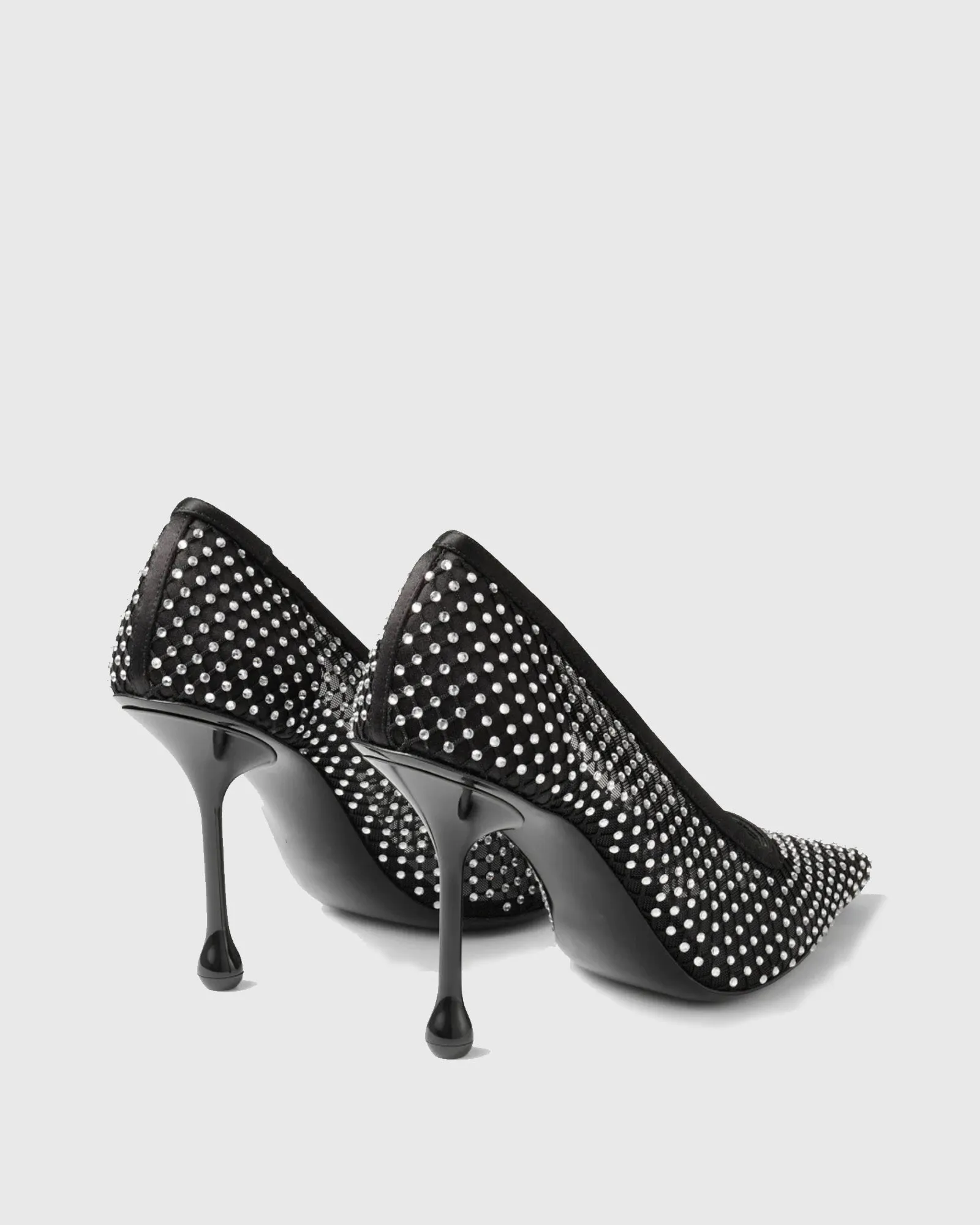 Sada Diamond Mesh Pumps In Black