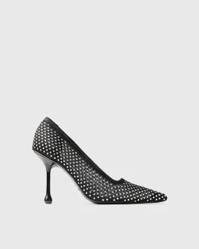 Sada Diamond Mesh Pumps In Black