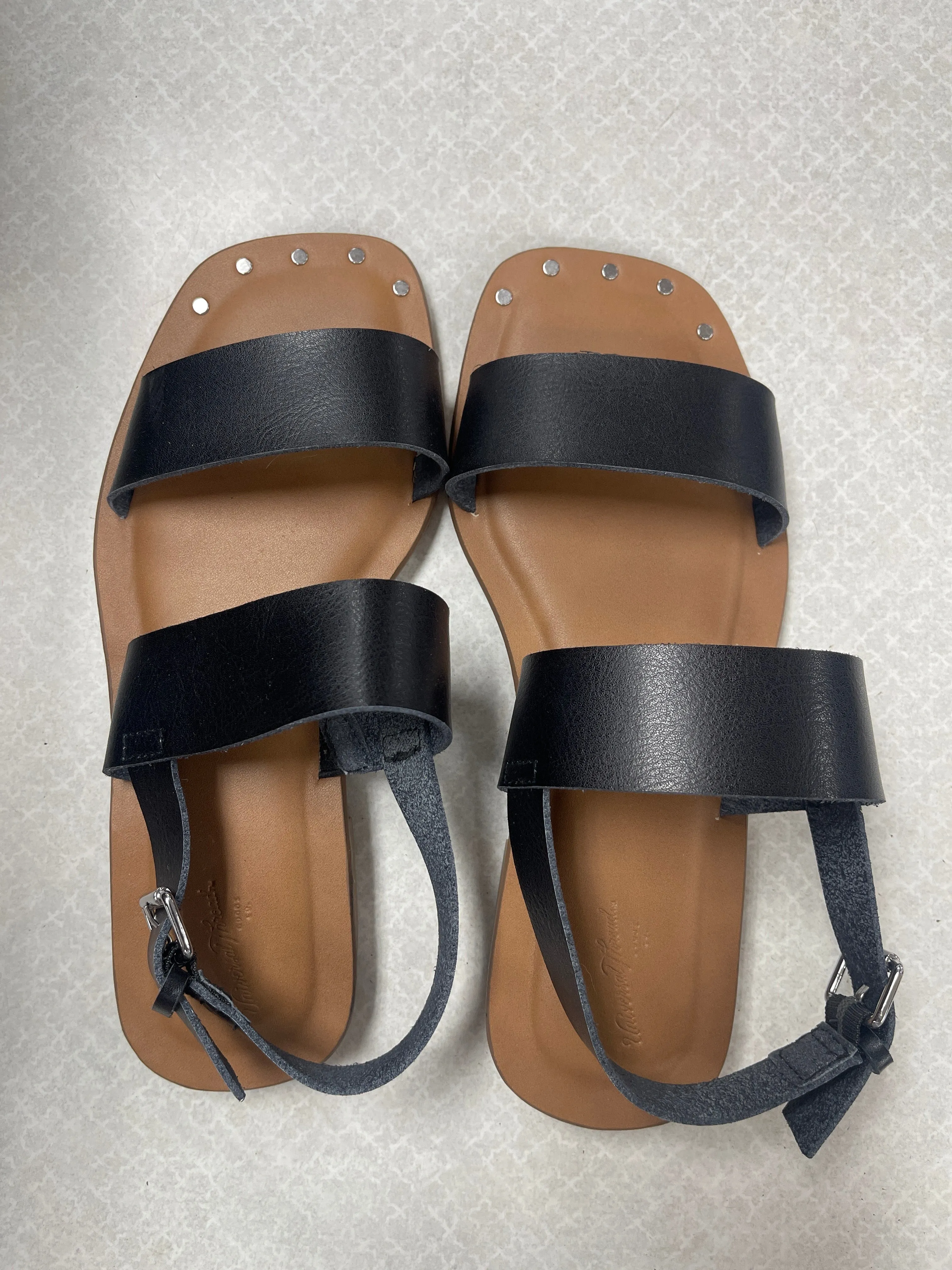 Sandals Flats By Universal Thread In Black, Size:7.5