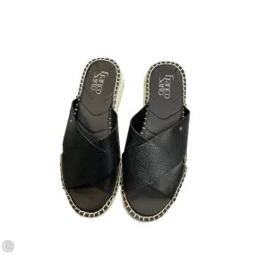 Sandals Heels Platform By Franco Sarto In Black, Size: 8.5