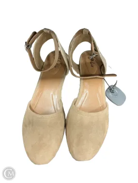 Sandals Heels Wedge By Style And Company In Beige, Size: 8