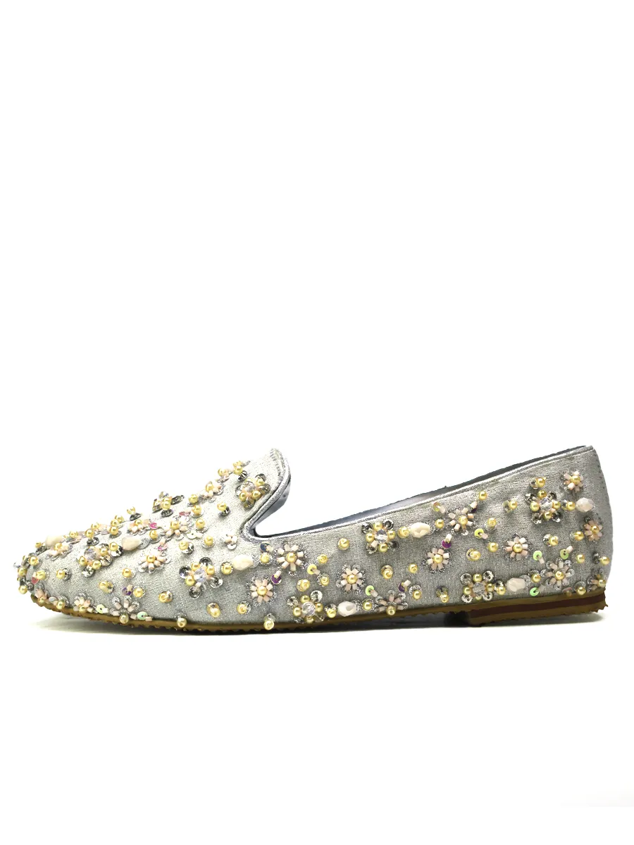 Silver Bridal Pumps
