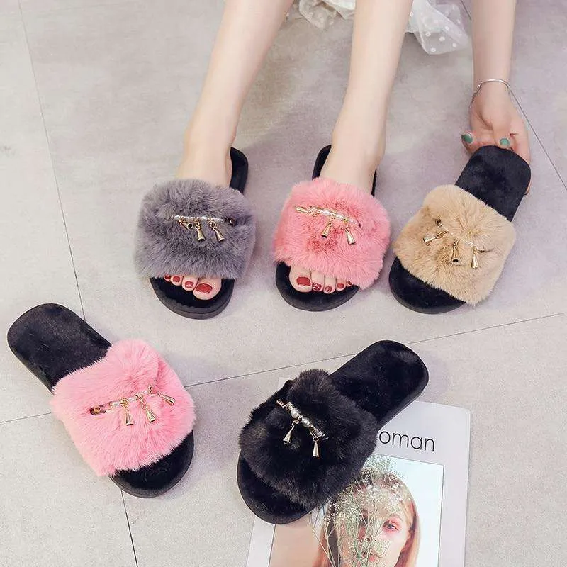 Soft Plush Fur Shoes