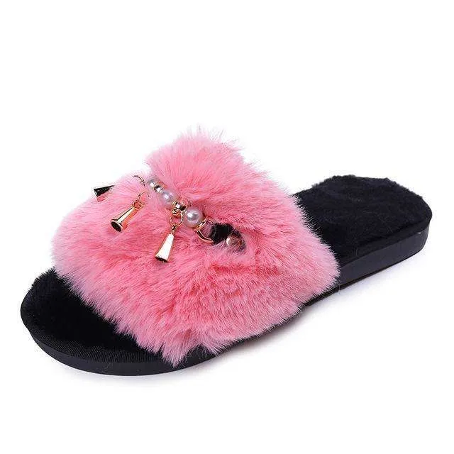 Soft Plush Fur Shoes