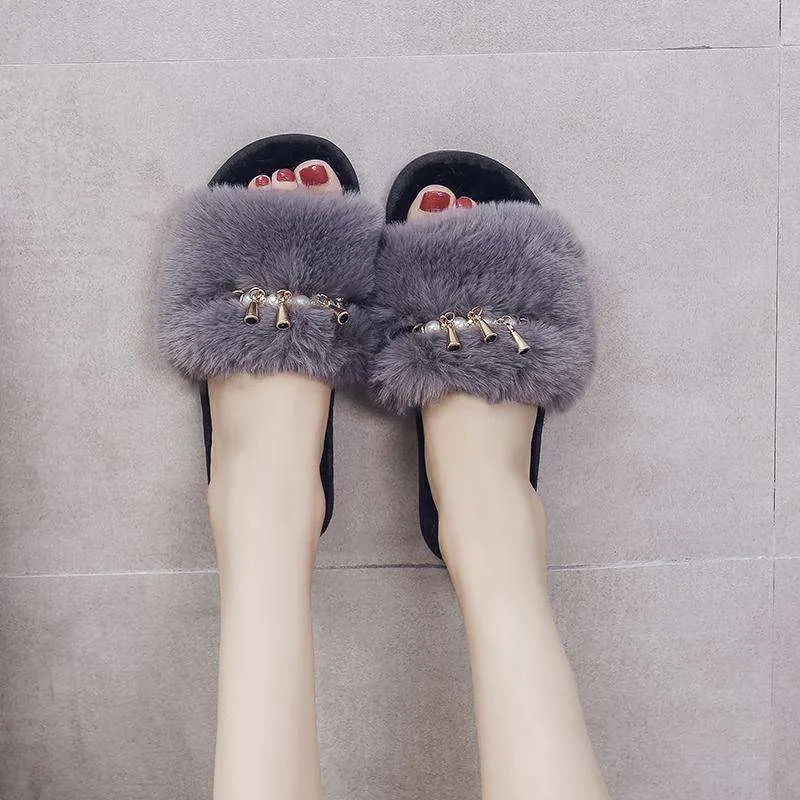 Soft Plush Fur Shoes