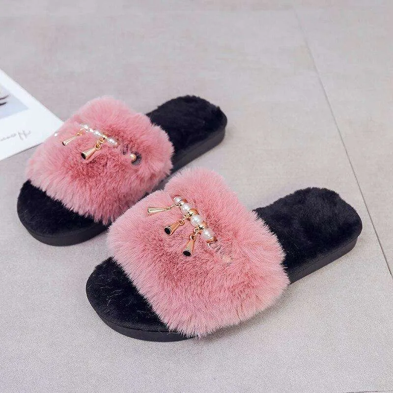 Soft Plush Fur Shoes