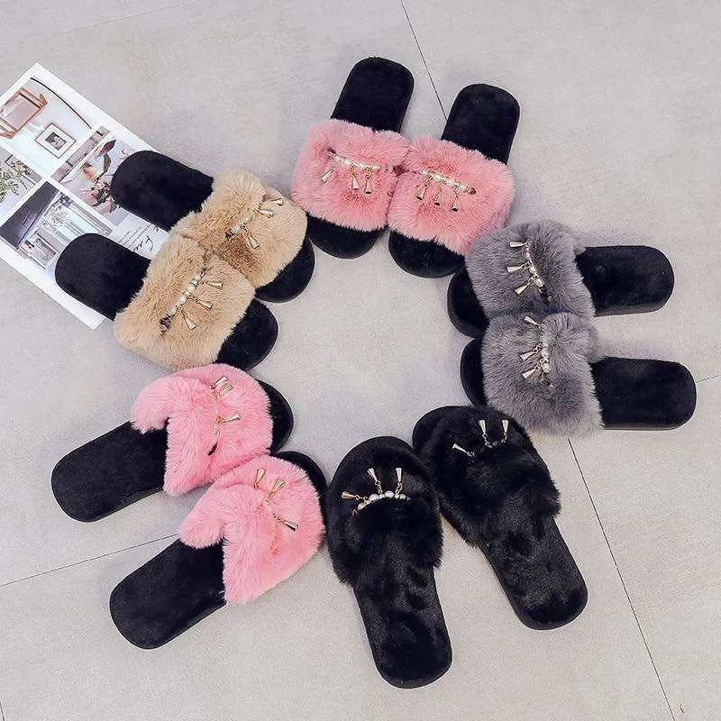 Soft Plush Fur Shoes
