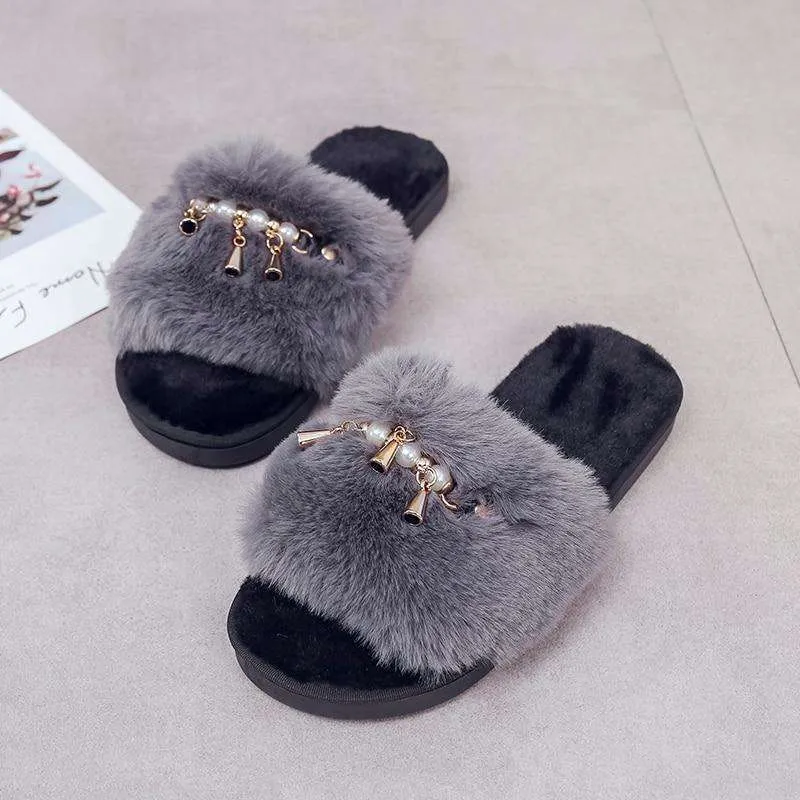 Soft Plush Fur Shoes