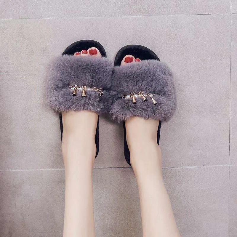 Soft Plush Fur Shoes