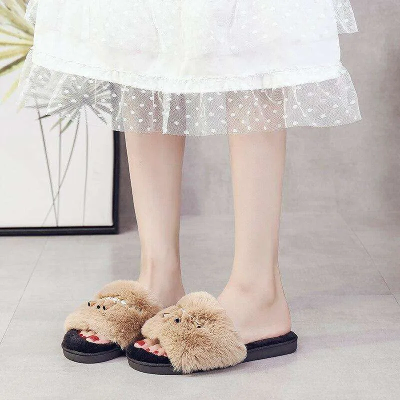 Soft Plush Fur Shoes