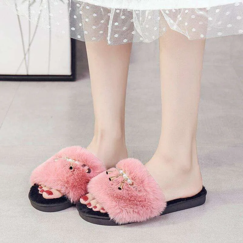 Soft Plush Fur Shoes