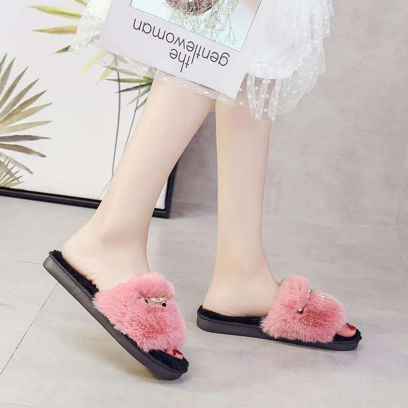 Soft Plush Fur Shoes