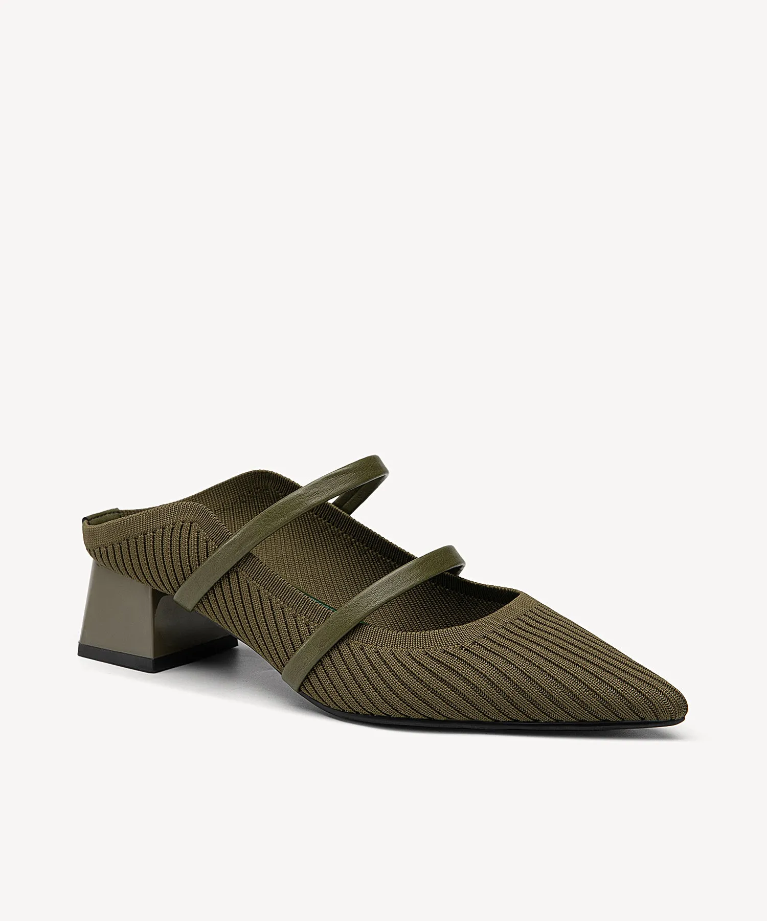 SoftWave Cut Out Block Heeled Mules leopard