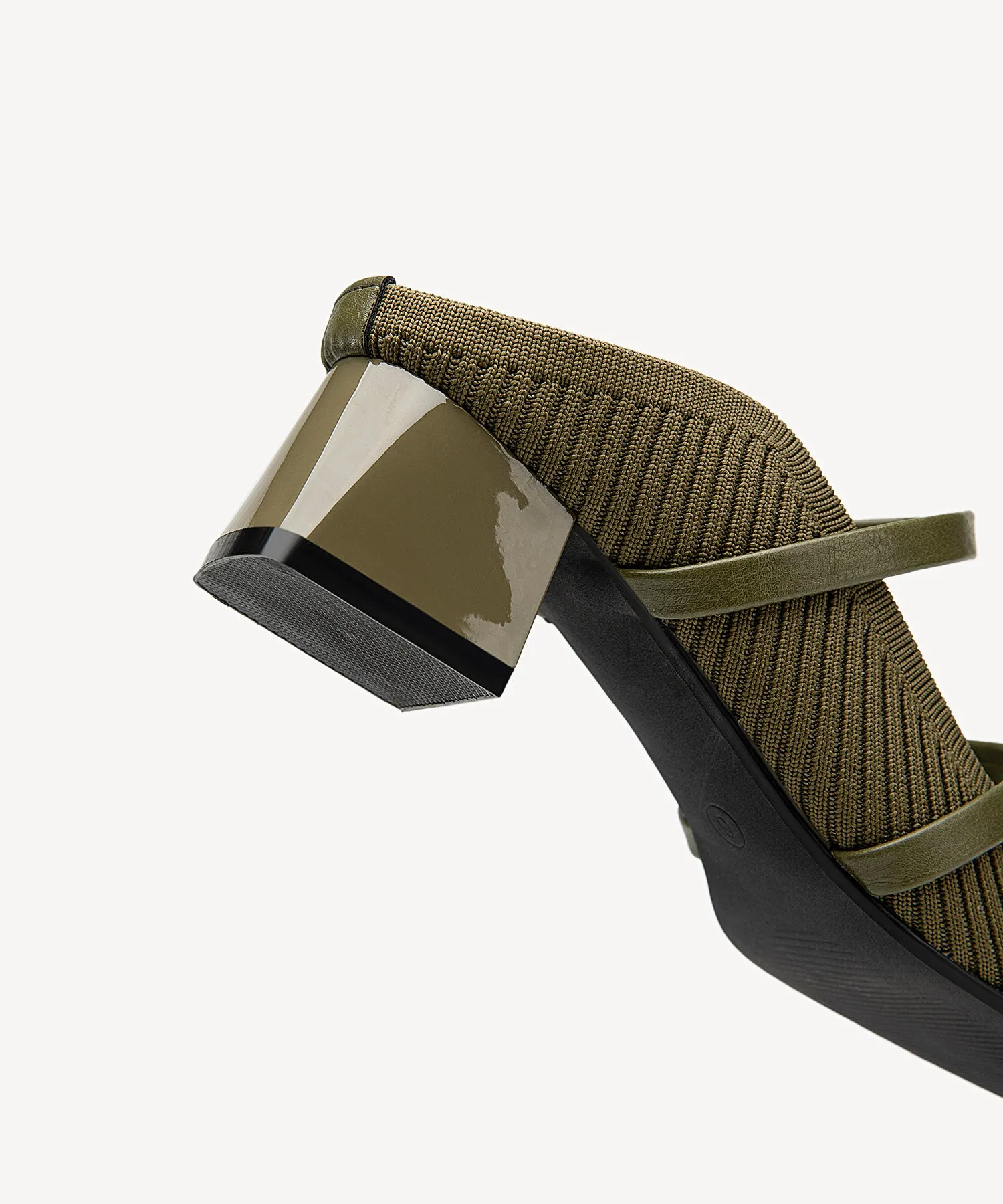 SoftWave Cut Out Block Heeled Mules leopard
