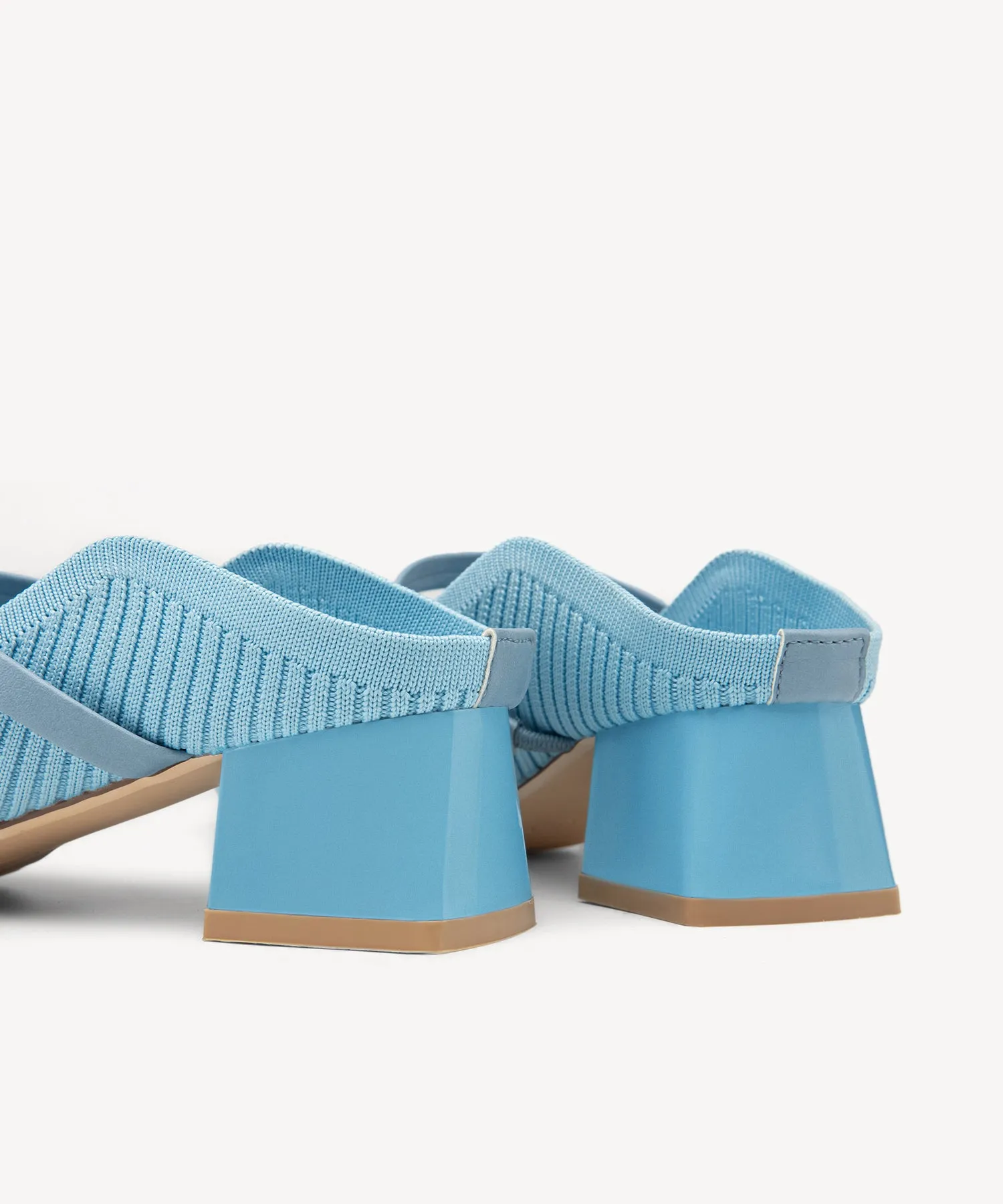 SoftWave Cut Out Block Heeled Mules leopard
