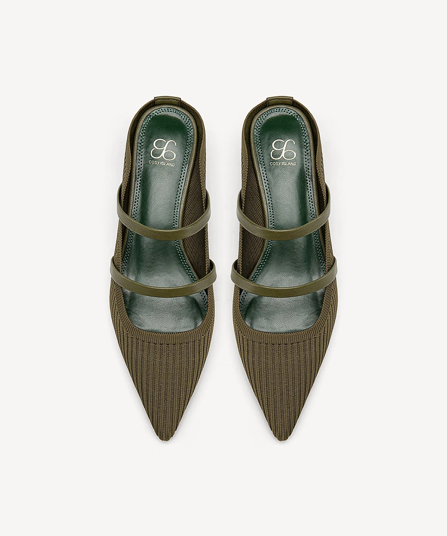 SoftWave Cut Out Block Heeled Mules leopard
