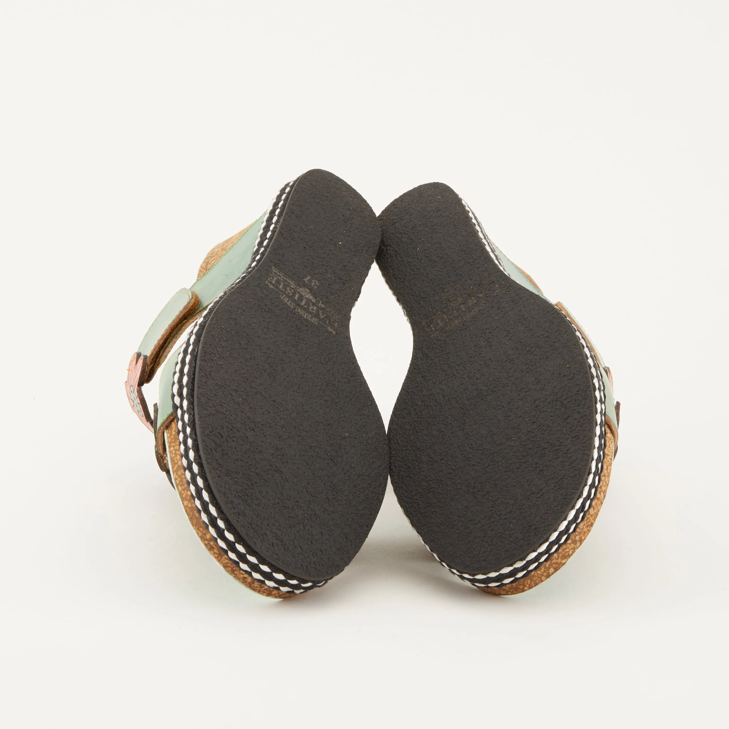 Spring Step Shoes L'Artiste Damour Slide Sandals Women’s Leather Multi Color