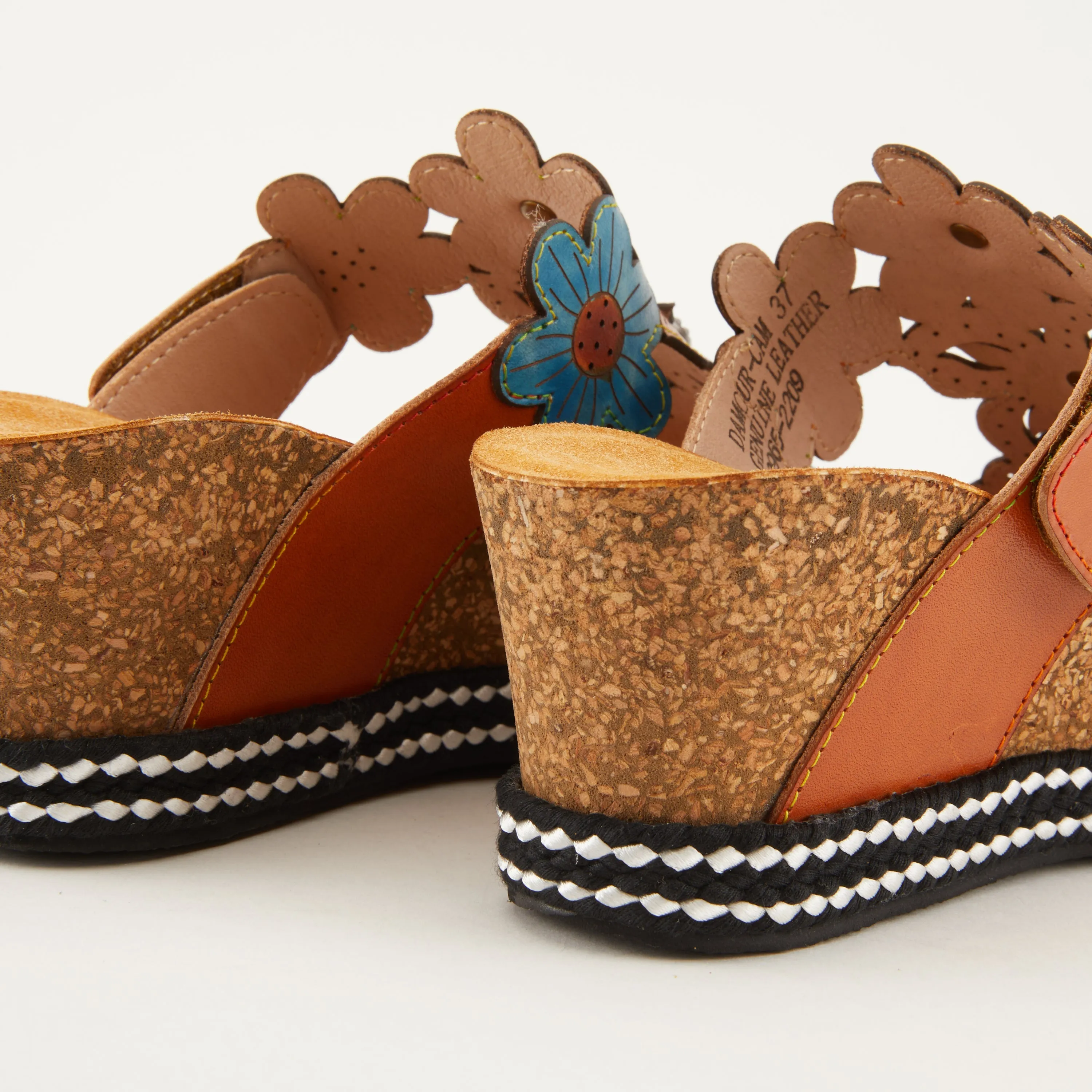 Spring Step Shoes L'Artiste Damour Slide Sandals Women’s Leather Multi Color